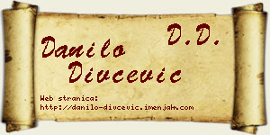 Danilo Divčević vizit kartica